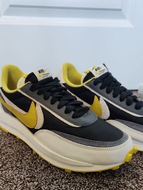 Nike Sacai Undercover LD Waffle Sneakers, Bright Citron, Men's 10.5